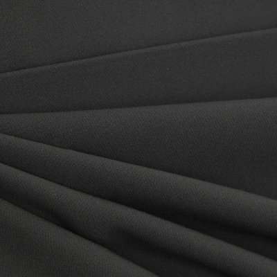 Костюмная ткань "Элис", 220 гр/м2, шир.150 см, цвет чёрный - купить в Сыктывкаре. Цена 308 руб.