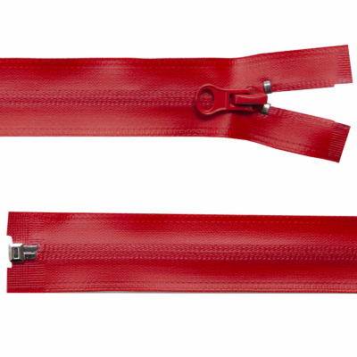 Молния водонепроницаемая PVC Т-7, 60 см, разъемная, цвет (820) красный - купить в Сыктывкаре. Цена: 49.39 руб.