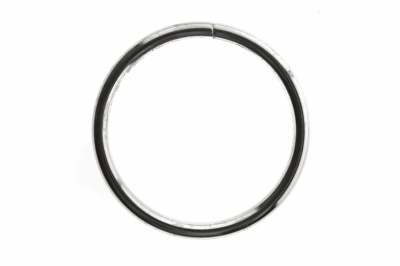 Кольцо металлическое №40 мм, цв.-никель - купить в Сыктывкаре. Цена: 4.45 руб.