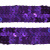 Тесьма с пайетками 12, шир. 20 мм/уп. 25+/-1 м, цвет фиолет - купить в Сыктывкаре. Цена: 778.19 руб.