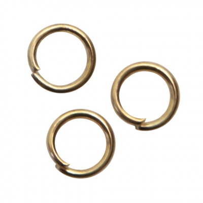 Кольцо  соединительное для бижутерии 5 мм, цв.-золото - купить в Сыктывкаре. Цена: 0.44 руб.