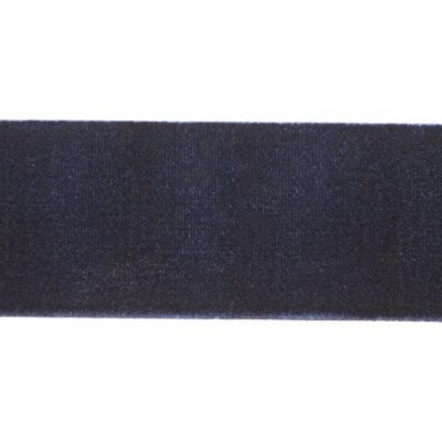 Лента бархатная нейлон, шир.25 мм, (упак. 45,7м), цв.180-т.синий - купить в Сыктывкаре. Цена: 800.84 руб.