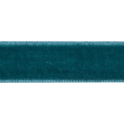 Лента бархатная нейлон, шир.12 мм, (упак. 45,7м), цв.65-изумруд - купить в Сыктывкаре. Цена: 392 руб.