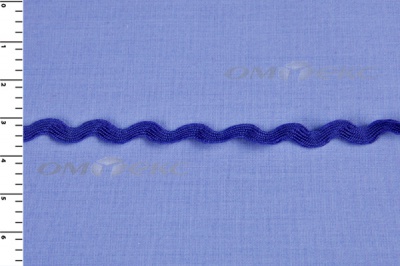 Тесьма плетеная "Вьюнчик"/синий - купить в Сыктывкаре. Цена: 40.72 руб.