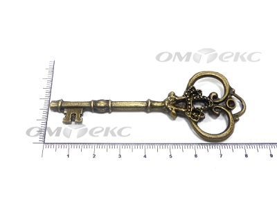 Декоративный элемент для творчества из металла "Ключ"8,5 см  - купить в Сыктывкаре. Цена: 26.66 руб.