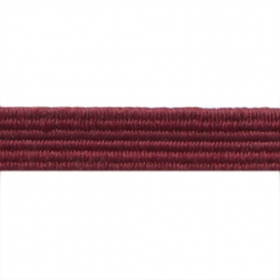 Резиновые нити с текстильным покрытием, шир. 6 мм ( упак.30 м/уп), цв.- 88-бордо - купить в Сыктывкаре. Цена: 155.22 руб.