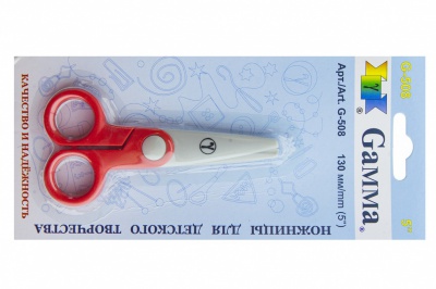 Ножницы G-508 детские 130 мм - купить в Сыктывкаре. Цена: 118.32 руб.