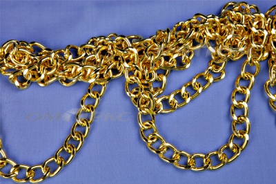 Цепь металл декоративная №11 (17*13) золото (10+/-1 м)  - купить в Сыктывкаре. Цена: 1 341.87 руб.