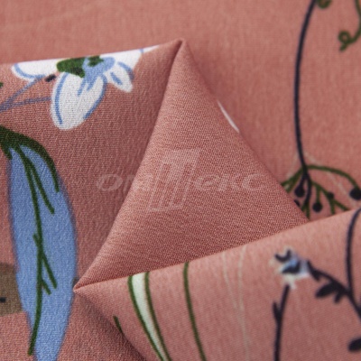 Плательная ткань "Фламенко" 2.1, 80 гр/м2, шир.150 см, принт растительный - купить в Сыктывкаре. Цена 311.05 руб.