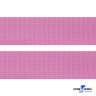 Розовый- цв.513-Текстильная лента-стропа 550 гр/м2 ,100% пэ шир.30 мм (боб.50+/-1 м) - купить в Сыктывкаре. Цена: 475.36 руб.