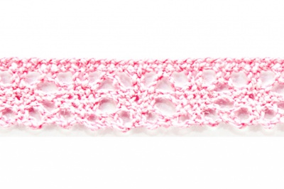 Тесьма кружевная 0621-1607, шир. 15 мм/уп. 20+/-1 м, цвет 096-розовый - купить в Сыктывкаре. Цена: 302.42 руб.