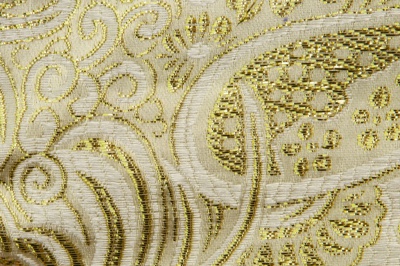 Ткань костюмная жаккард №5, 140 гр/м2, шир.150см, цвет золото - купить в Сыктывкаре. Цена 383.29 руб.