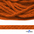 Шнур плетеный d-6 мм, 70% хлопок 30% полиэстер, уп.90+/-1 м, цв.1066-апельсин - купить в Сыктывкаре. Цена: 588 руб.