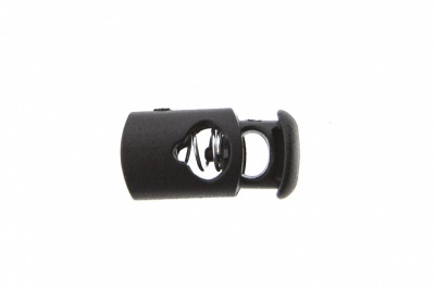 8021 Фиксатор пластиковый "Цилиндр", 20х10 мм, цвет чёрный - купить в Сыктывкаре. Цена: 1.29 руб.