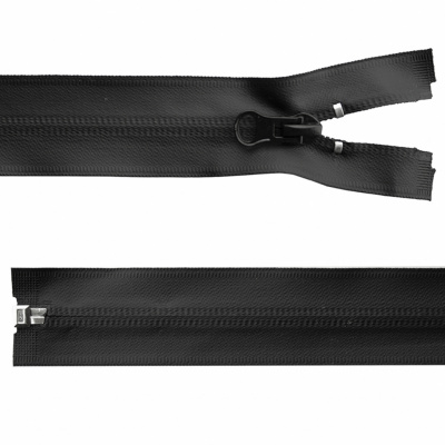Молния водонепроницаемая PVC Т-7, 100 см, разъемная, цвет чёрный - купить в Сыктывкаре. Цена: 61.89 руб.