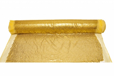 Сетка с пайетками №6, 188 гр/м2, шир.130см, цвет золото - купить в Сыктывкаре. Цена 371.02 руб.