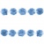 Тесьма плетеная "Рюш", упак. 9,14 м, цвет голубой - купить в Сыктывкаре. Цена: 45.87 руб.
