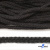 Шнур плетеный d-6 мм круглый, 70% хлопок 30% полиэстер, уп.90+/-1 м, цв.1078-черный - купить в Сыктывкаре. Цена: 594 руб.