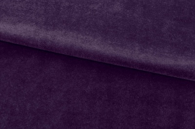 Бархат стрейч, 240 гр/м2, шир.160см, (2,4 м/кг), цвет 27/фиолет - купить в Сыктывкаре. Цена 886.02 руб.