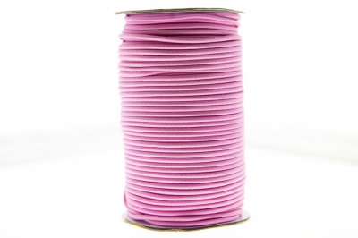 0370-1301-Шнур эластичный 3 мм, (уп.100+/-1м), цв.141- розовый - купить в Сыктывкаре. Цена: 459.62 руб.