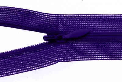 Молния потайная Т3 866, 50 см, капрон, цвет фиолетовый - купить в Сыктывкаре. Цена: 8.62 руб.