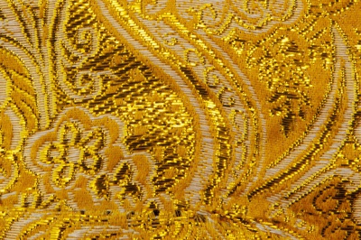 Ткань костюмная жаккард №12, 140 гр/м2, шир.150см, цвет жёлтый - купить в Сыктывкаре. Цена 383.29 руб.
