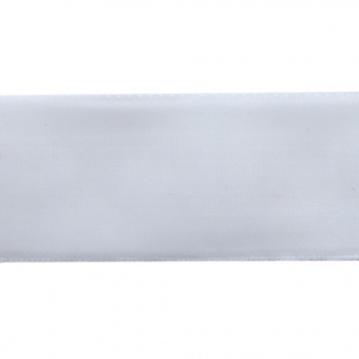 Лента бархатная нейлон, шир.25 мм, (упак. 45,7м), цв.01-белый - купить в Сыктывкаре. Цена: 981.09 руб.