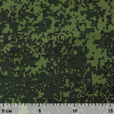 Униформ Рип Стоп 80/20 полиэфир/хлопок, 205 г/м2,  принтованный темно-зеленый, ВО, шир. 150 см - купить в Сыктывкаре. Цена 191.15 руб.