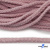 Шнур плетеный d-6 мм круглый, 70% хлопок 30% полиэстер, уп.90+/-1 м, цв.1087-розовый - купить в Сыктывкаре. Цена: 594 руб.