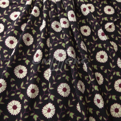 Плательная ткань "Фламенко" 10.1, 80 гр/м2, шир.150 см, принт растительный - купить в Сыктывкаре. Цена 241.49 руб.