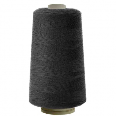 Швейные нитки (армированные) 28S/2, нам. 2 500 м, цвет чёрный - купить в Сыктывкаре. Цена: 139.91 руб.
