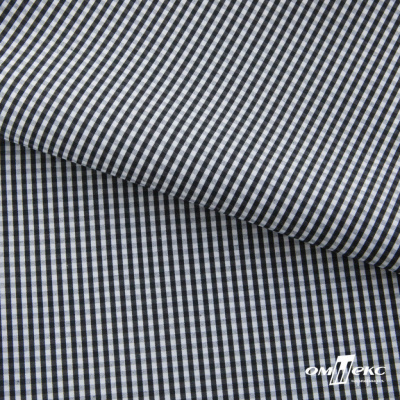 Ткань сорочечная Клетка Виши, 115 г/м2, 58% пэ,42% хл, шир.150 см, цв.6-черный, (арт.111) - купить в Сыктывкаре. Цена 306.69 руб.