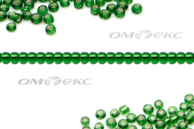 Бисер (SL) 11/0 ( упак.100 гр) цв.27В - зелёный - купить в Сыктывкаре. Цена: 53.34 руб.
