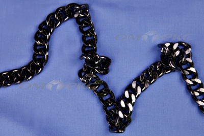 Цепь металл декоративная №9 (13,5*16,5) черная (10+/-1 м)  - купить в Сыктывкаре. Цена: 808.92 руб.