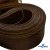 Регилиновая лента, шир.65мм, (уп.25 ярд), цв.- коричневый - купить в Сыктывкаре. Цена: 499.43 руб.