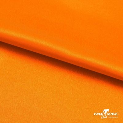 Поли креп-сатин 15-1263, 125 (+/-5) гр/м2, шир.150см, цвет оранжевый - купить в Сыктывкаре. Цена 155.57 руб.