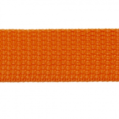 Стропа текстильная, шир. 25 мм (в нам. 50+/-1 ярд), цвет оранжевый - купить в Сыктывкаре. Цена: 409.94 руб.