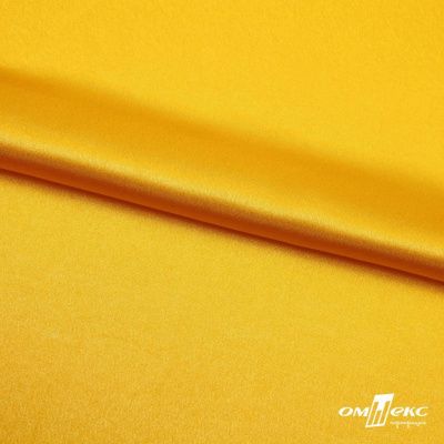 Поли креп-сатин 13-0859, 125 (+/-5) гр/м2, шир.150см, цвет жёлтый - купить в Сыктывкаре. Цена 155.57 руб.
