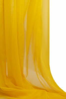 Портьерный капрон 13-0858, 47 гр/м2, шир.300см, цвет 21/жёлтый - купить в Сыктывкаре. Цена 137.27 руб.
