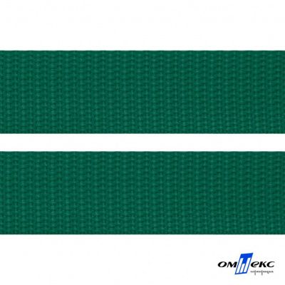 Зелёный- цв.876 -Текстильная лента-стропа 550 гр/м2 ,100% пэ шир.40 мм (боб.50+/-1 м) - купить в Сыктывкаре. Цена: 637.68 руб.