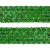 Тесьма с пайетками D4, шир. 35 мм/уп. 25+/-1 м, цвет зелёный - купить в Сыктывкаре. Цена: 1 308.30 руб.