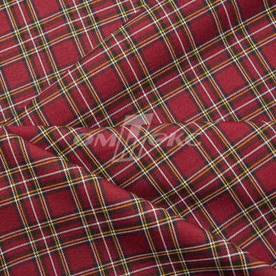 Ткань костюмная клетка 24379 2012, 230 гр/м2, шир.150см, цвет бордовый/бел/жел - купить в Сыктывкаре. Цена 539.74 руб.