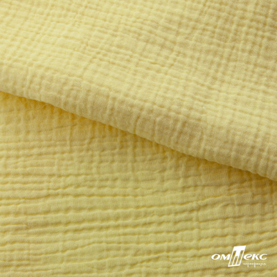 Ткань Муслин, 100% хлопок, 125 гр/м2, шир. 135 см (12-0824) цв.лимон нюд - купить в Сыктывкаре. Цена 337.25 руб.