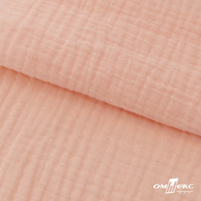 Ткань Муслин, 100% хлопок, 125 гр/м2, шир. 140 см #201 цв.(18)-розовый персик - купить в Сыктывкаре. Цена 464.97 руб.
