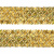 Тесьма с пайетками D16, шир. 35 мм/уп. 25+/-1 м, цвет золото - купить в Сыктывкаре. Цена: 1 281.60 руб.