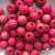 0309-Бусины деревянные "ОмТекс", 16 мм, упак.50+/-3шт, цв.023-розовый - купить в Сыктывкаре. Цена: 62.22 руб.