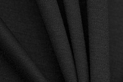 Трикотаж "Grange" BLACK 1# (2,38м/кг), 280 гр/м2, шир.150 см, цвет чёрно-серый - купить в Сыктывкаре. Цена 861.22 руб.
