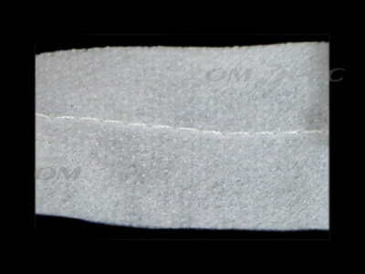 WS7225-прокладочная лента усиленная швом для подгиба 30мм-белая (50м) - купить в Сыктывкаре. Цена: 16.71 руб.