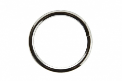Кольцо металлическое d-32 мм, цв.-никель - купить в Сыктывкаре. Цена: 3.54 руб.