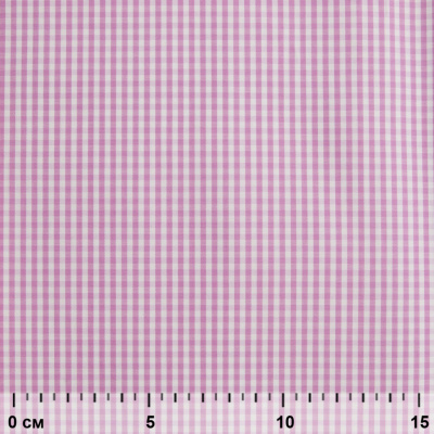 Ткань сорочечная Клетка Виши, 115 г/м2, 58% пэ,42% хл, шир.150 см, цв.1-розовый, (арт.111) - купить в Сыктывкаре. Цена 306.69 руб.